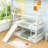 Twin Over Twin Bunk Bed with Slide and Ladder