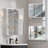 Recessed Or Surface Wall Mount Bathroom Medicine Cabinet With Adjustable Glass Shelves-126374934-126374942