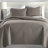 Southshore Fine Linens Vilano Oversized Quilt Set, Double-Brushed Microfiber Lightweight Quilted Bedding and 2 Pillow Shams, Full/Queen, Dark Taupe-1001114993-1001114977