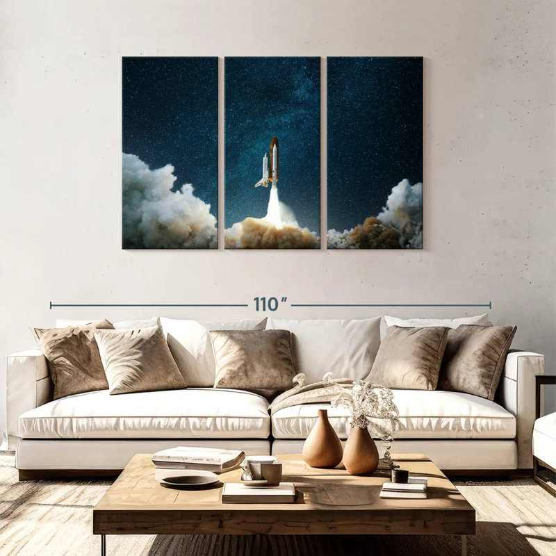 Oberle Panoramic Rocket Launch, 48" H x 74" W