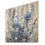 «Blue Bonnets Floral Collage - Blue Bonnets, art mural sur bois de pin naturel-2034453926