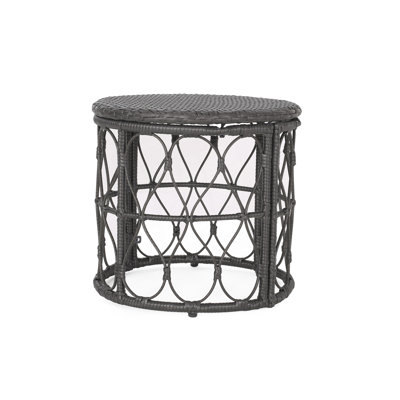 Wicker Weave Side Table