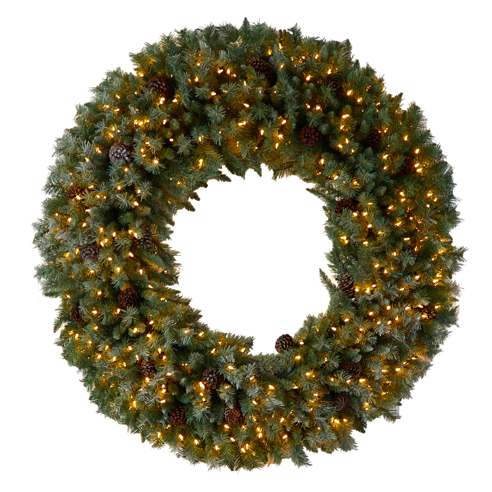 Faux Lighted 60'' Wreath
