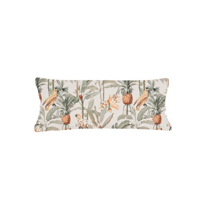 Printed Pillows Linen Floral Accent Pillow