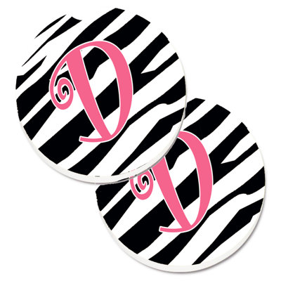 Ceramic Round 2 Piece Car Coaster Set