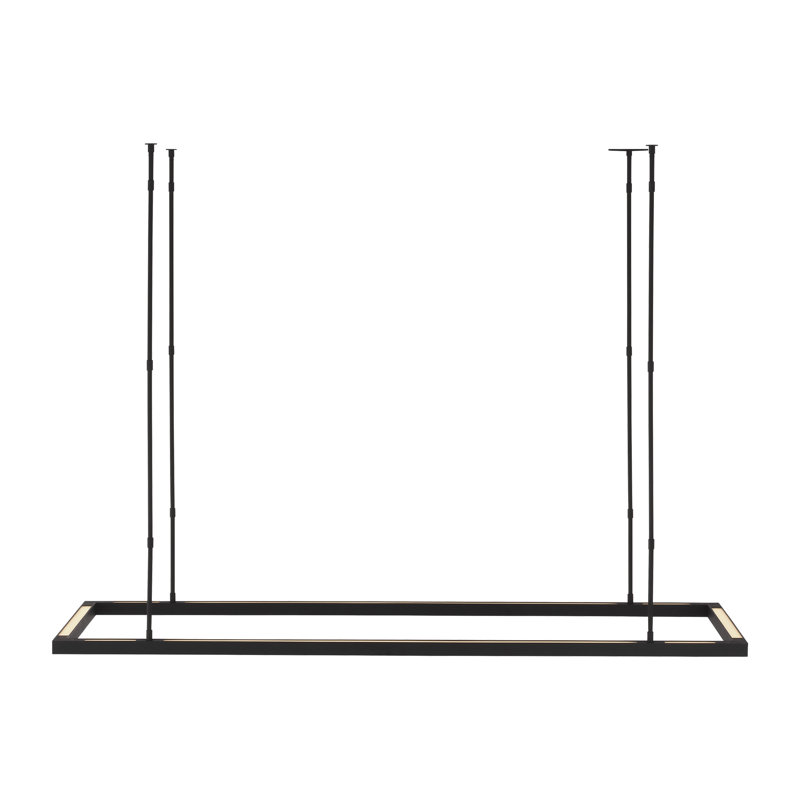 Stagger 1 - Light LED Chandelier, Nightshade Black