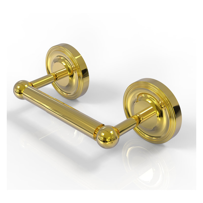 Gober Wall Mounted Toilet Paper Holder, Polished Brass
