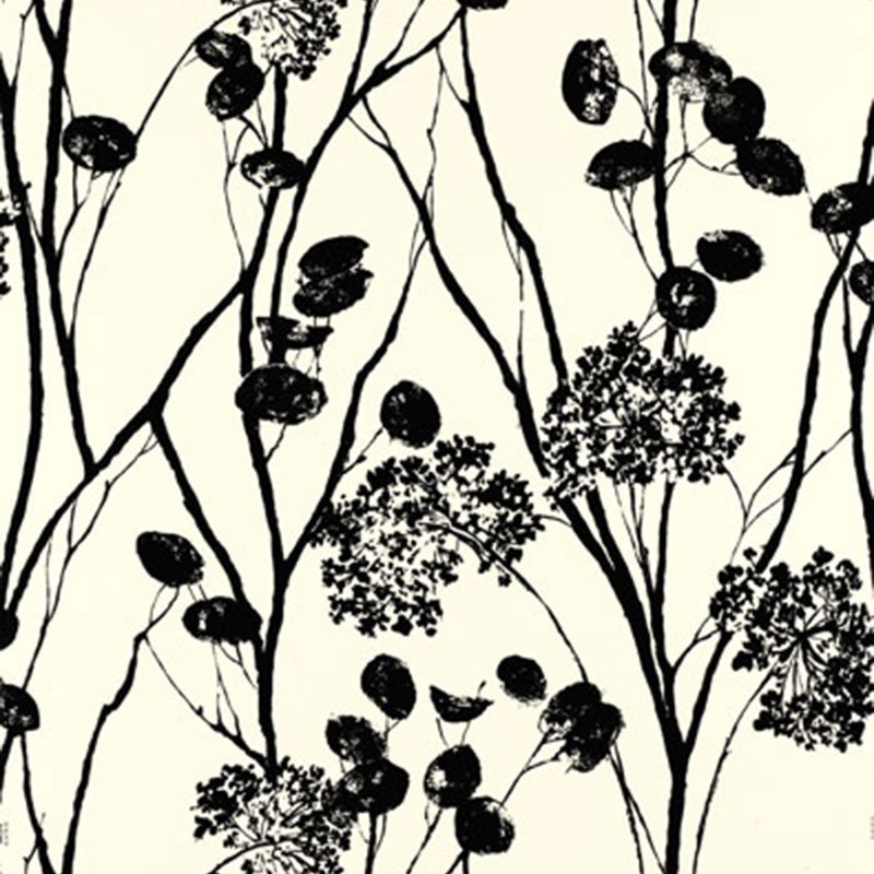 Moonpennies Wallpaper, Black/Ivory