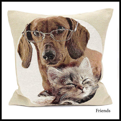 Gearhart Friends Square Throw Pillow Cover