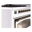 ILVE Nostalgie II Noblesse 48 inch Dual Fuel Range (8 Sealed Burners + Griddle, Triple Glass Door, RAL)-803415097-803415098
