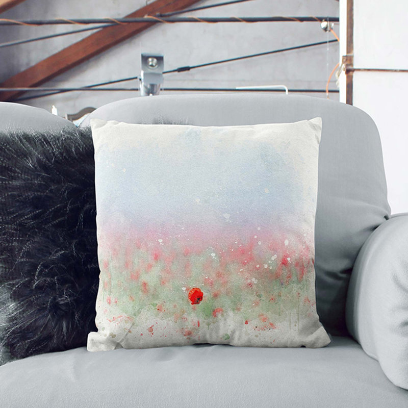Square Throw Cushion, 40cm H x 40cm W x 15cm D