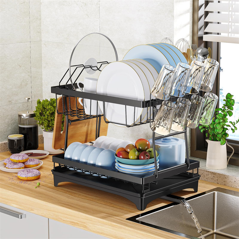 Delphin Adjustable Two Tier Dish Rack