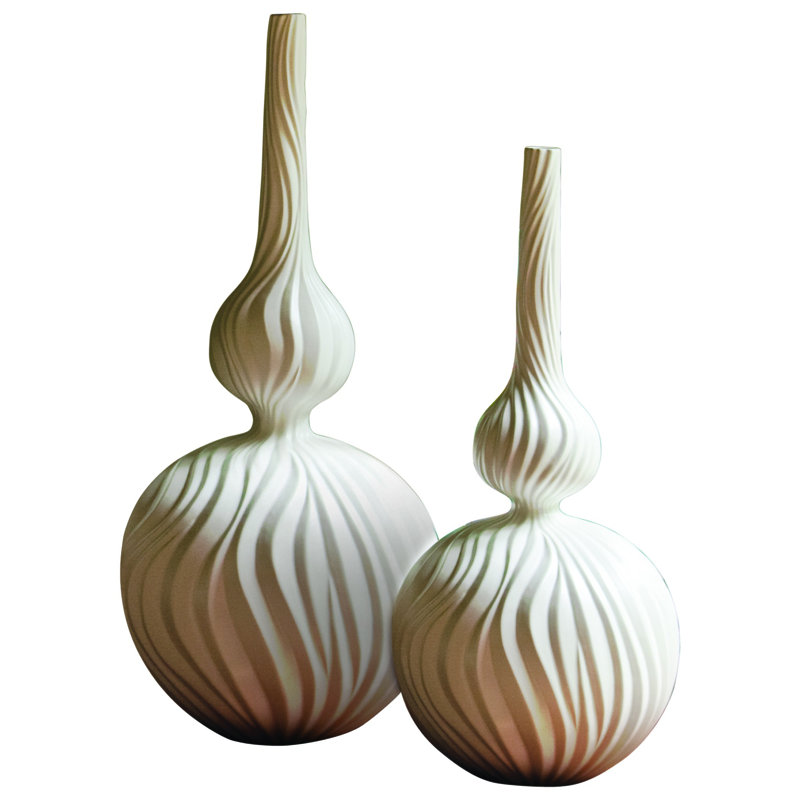 Magura Vase, 30" H x 13" W x 13" D, Snow