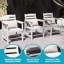 Ensemble de salle à manger rectangulaire pour 6 personnes avec 6 chaises, ensemble de table de salle à manger en PEHD-521261320