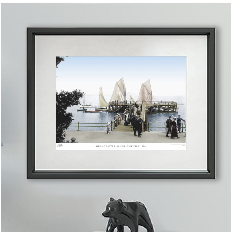 Grange-over-Sands, The Pier 1914 by Francis Frith - Single Picture Frame Print, 60cm H x 80cm W x 2.3cm D