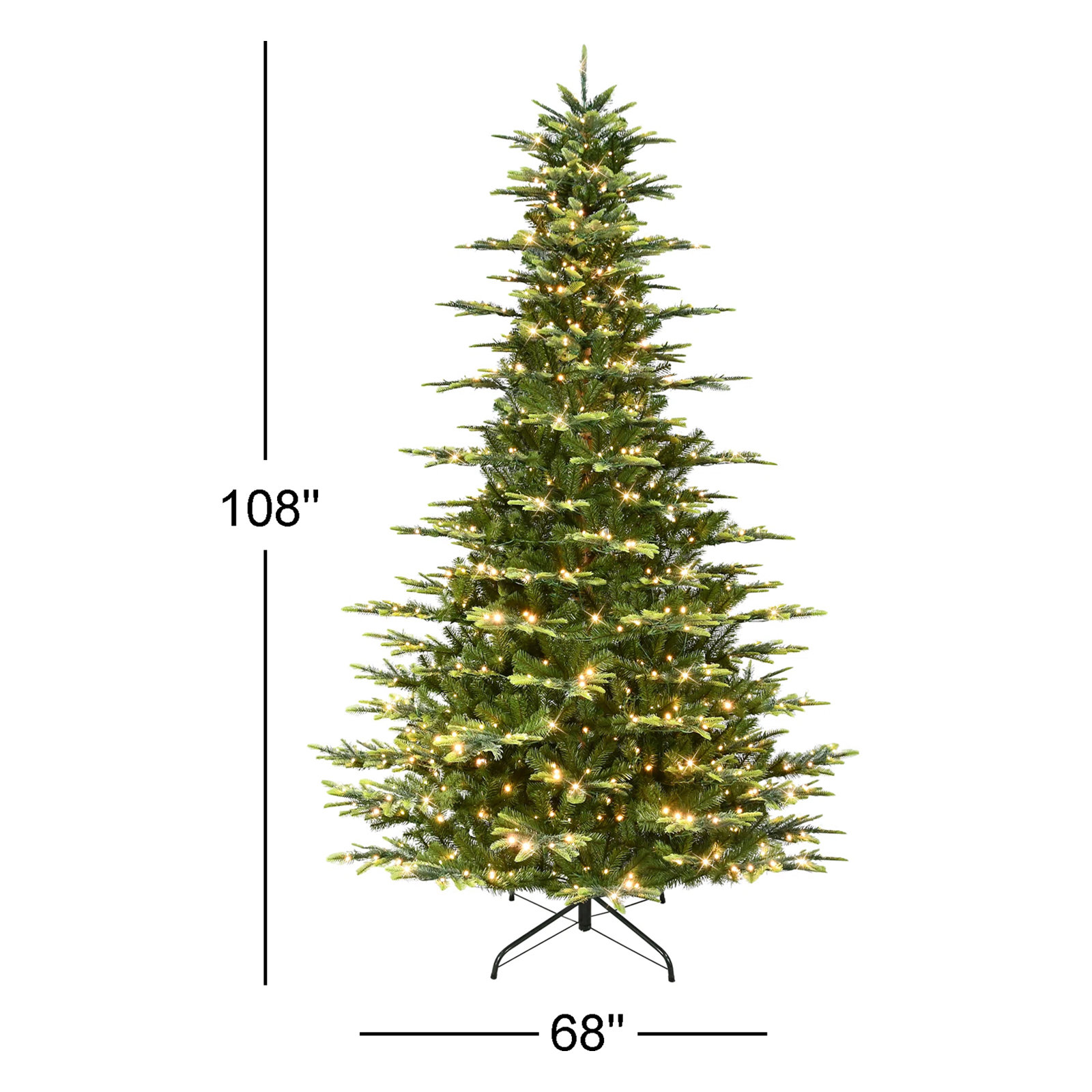 Aspen 9' Pre-Lit Fir Christmas Tree