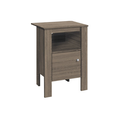 Accent Table, Side, End, Nightstand, Lamp, Storage, Living Room, Bedroom, Laminate, Transitional