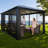 Siena Dome Roof Aluminum Patio Gazebo-1900572574