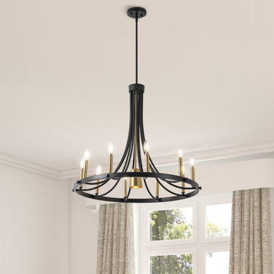 Lustre géométrique de style bougie