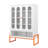 Double Door Shoe Cabinet With 3 - 4 Powder Coated Shelves, 15Cm Elevated Base, And Smooth Steel Handle Modern Adjustable Design, Handle, For Living Areas-1049972361