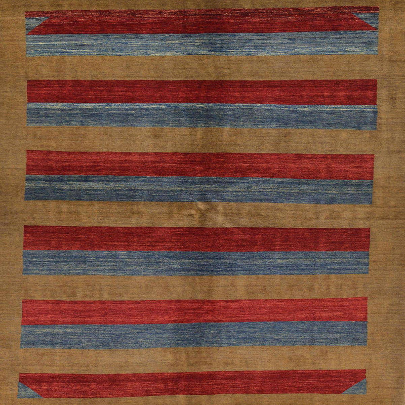 Abstract Indoor Rug, Square 5'