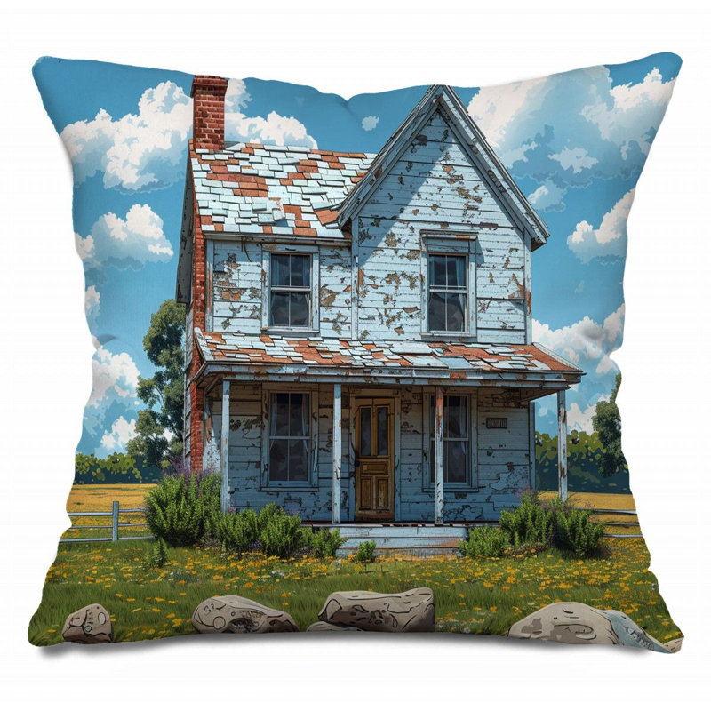 Coussin Bridge, H 14 po x l 14 po