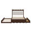 Grand lit plateforme en bois avec 2 grands tiroirs et lit simple TG-1404325468