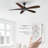 52-inch Smart Ceiling Fan with Remote,Works with Google Assistant and  Alexa,Siri Shortcut