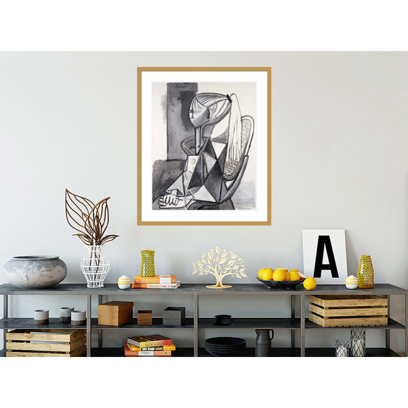 «Portrait of Sylvette» par Pablo Picasso, impression giclée sur cadre, H 39,57 po x l 33,5 po