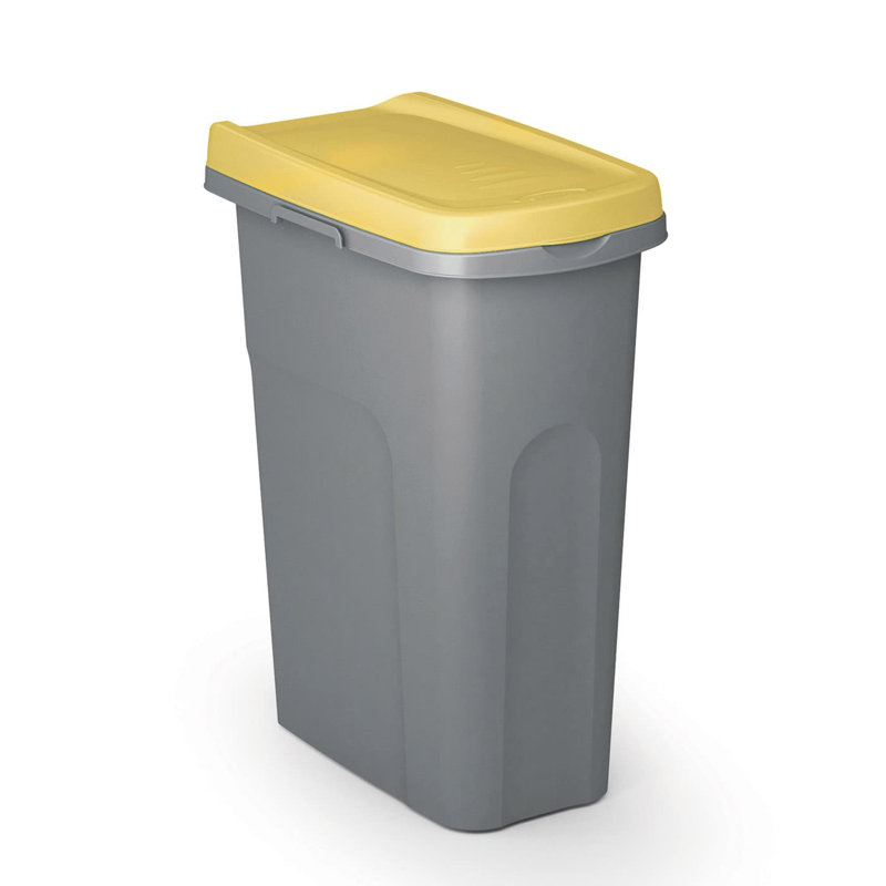 Baragrey Polypropylene Kitchen Trash Can - 25L, Yellow