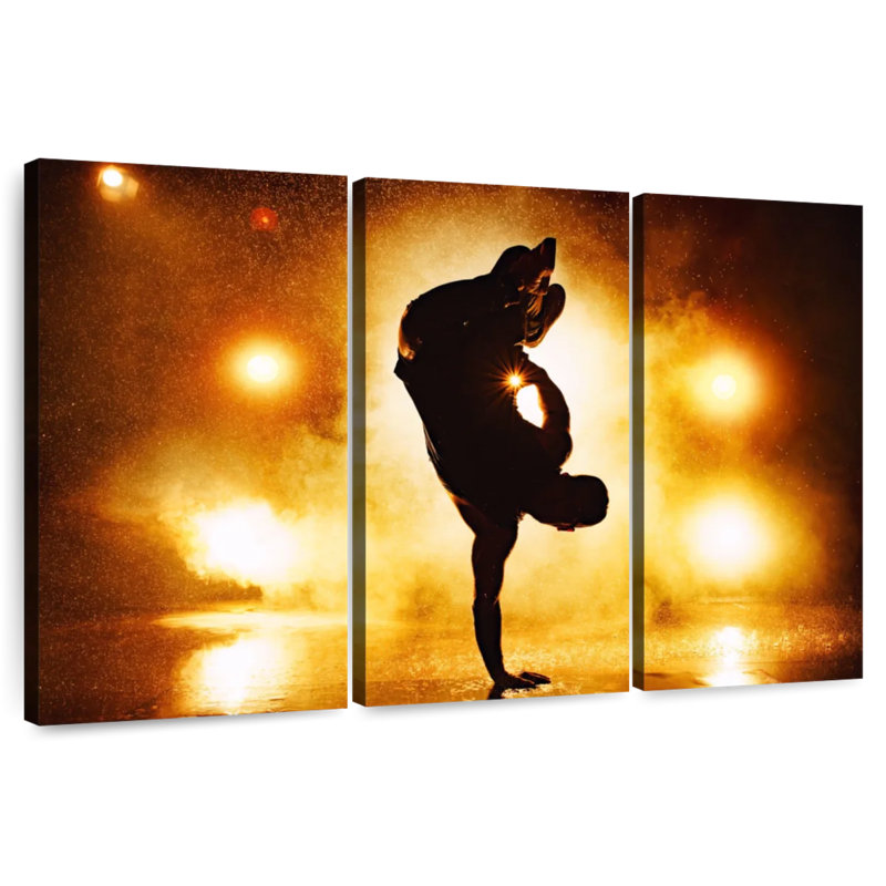 Breakdancer Silhouette, 24" H x 38" W