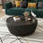 Marble Top Goose Eggs Shape Leather Coffee Modern Sofa Table For Living Room Furniture-2089581075