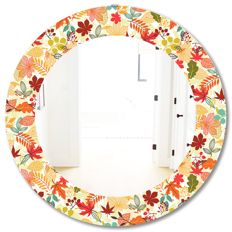 Miroir décoratif stylisé, H 31,5 po x l po