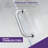 Leon 60'' - W x 76'' H Single Added Door Frameless Shower Door with Tsunami Guard-50266334