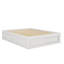 Lit plateforme avec tiroirs, cadre de lit en bois avec casier de rangement au pied de lit, sans tête de lit-945382118