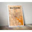 «Baltimore City Map», reproduction d'impression sur affiche en orange clair-24705766