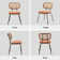 Sirine Linen Modern Side Chair with Rattan Back