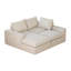 Canapé modulaire en velours côtelé 99 pouces avec méridienne-1597015520