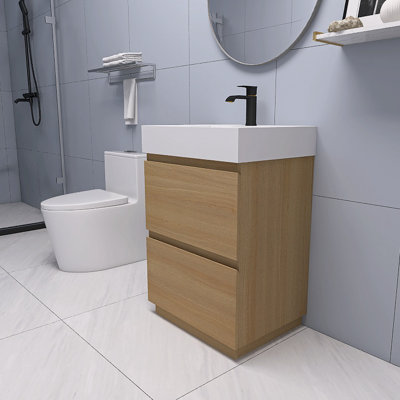Meuble-lavabo simple avec plateau Natoma 24