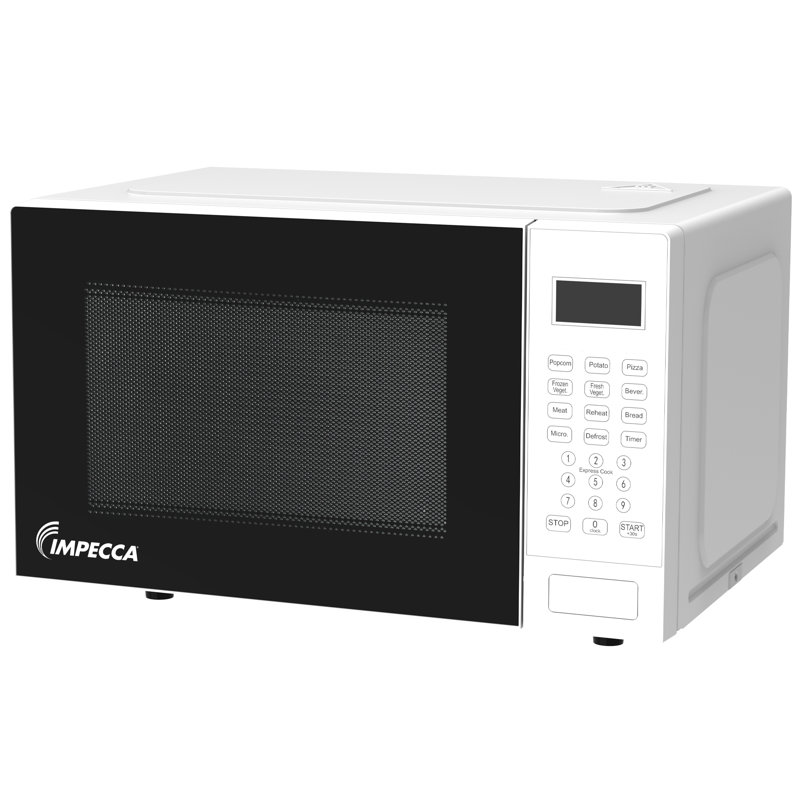 Impecca 0.9 Cu. Ft. Countertop Microwave Oven 900W, White