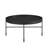 Soloman Wood Black Metal Coffee Table