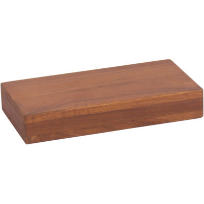 12" Aru OptiAREA Floating Teak Wall Shelf