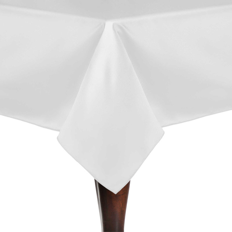 Ultimate Textile Rectangular Tablecloth, 108" x 60", White, 2