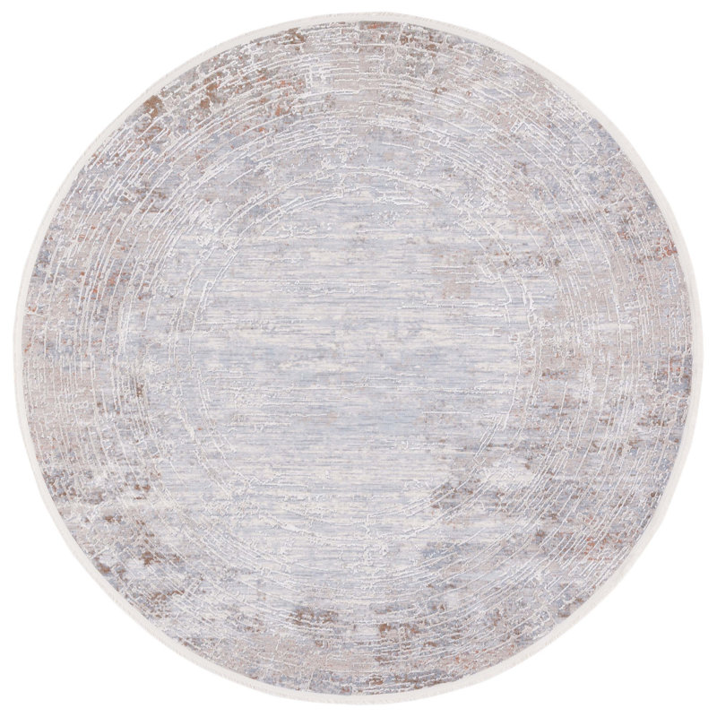 Tapis abstrait Marmara Performance, Rond 6 pi 7 po