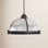 Ainsley 3 Light Ribbed Glass Dimmable Pendant