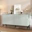 Armoire de rangement avec 4 portes, tablettes réglables
