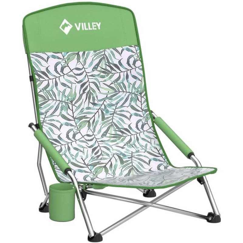 Adifaah Folding Reclining Beach Chair