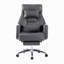 Fauteuil de bureau pivotant et ergonomique, fauteuil de bureau en cuir à haut dossier avec appui-tête lombaire, fauteuil Boss confortable à assise inclinable à 155 °