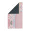 Tapis rose et bleu à motif géométrique floral-123297316