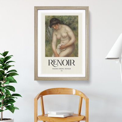 Bather Drying Herself Vol.1 by Pierre-Auguste Renoir - Picture Frame Graphic Art